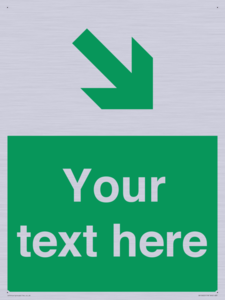 Custom Safe condition: Green Down right arrow